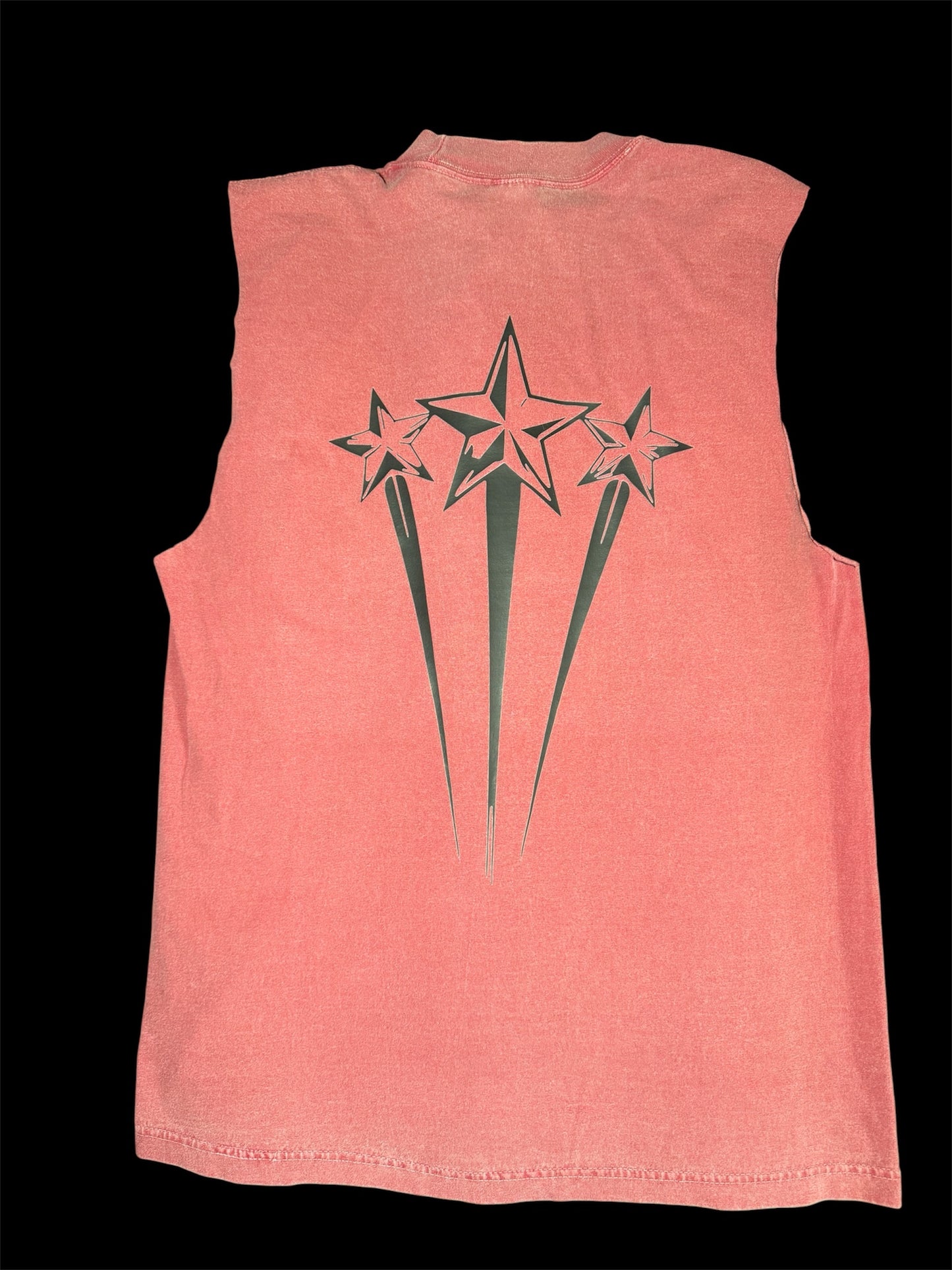 Washed Red muscle tank