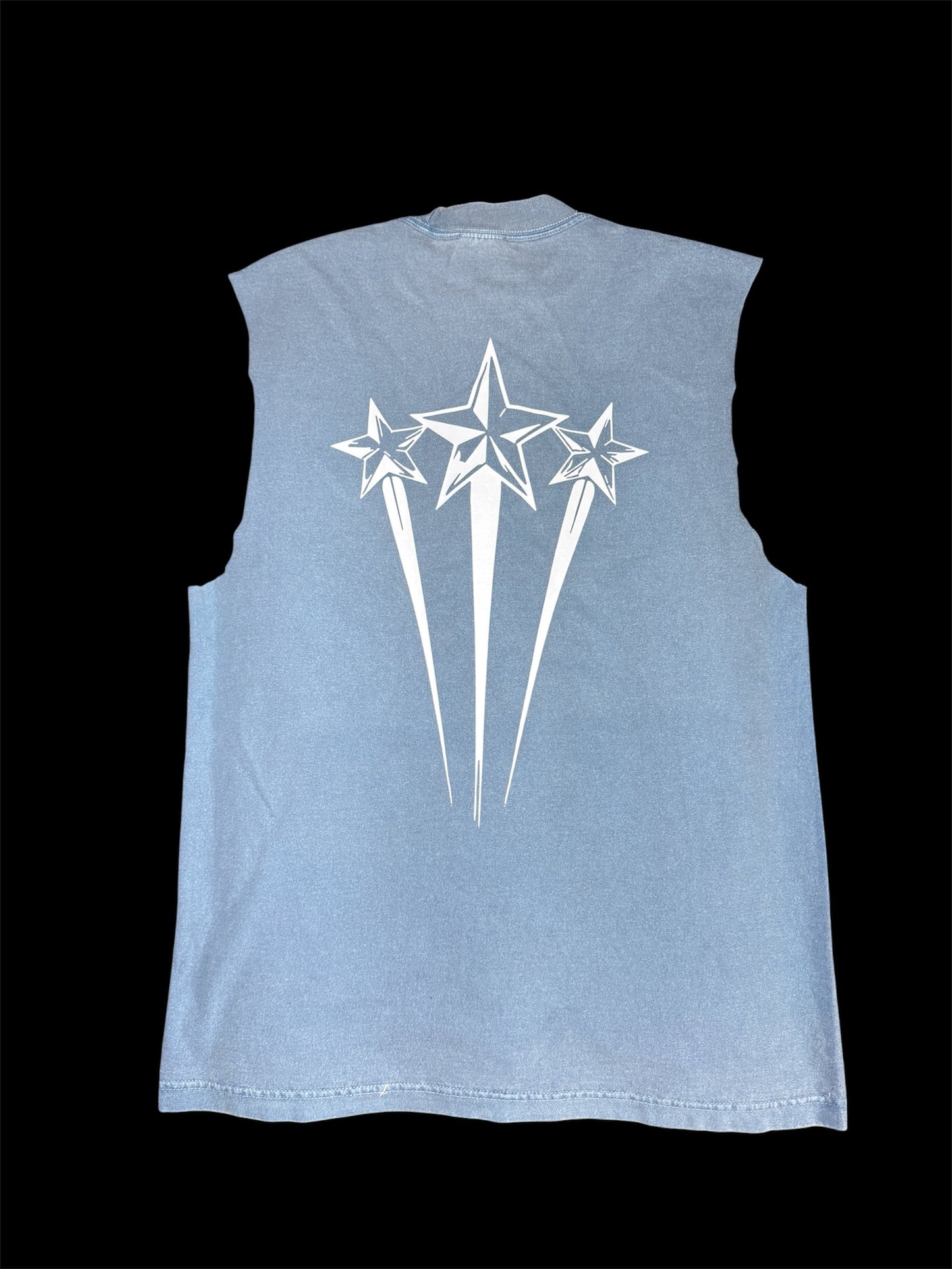 Washed Blue muscle tank