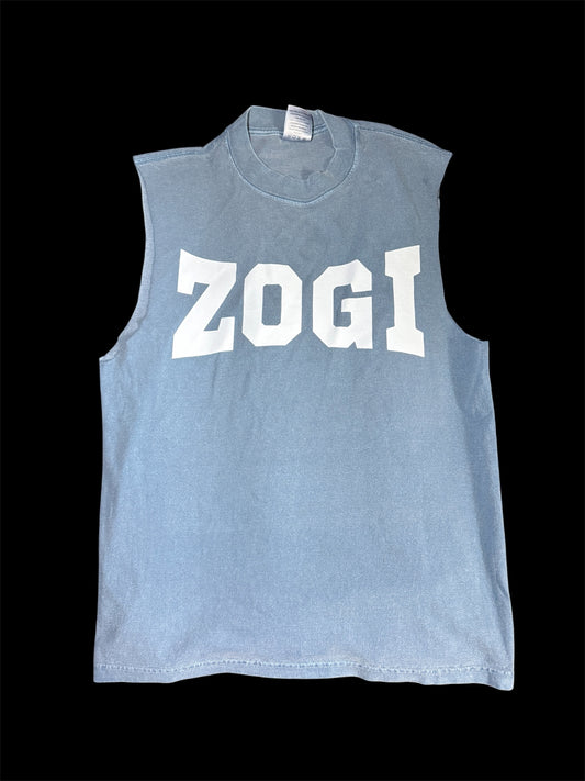 Washed Blue muscle tank